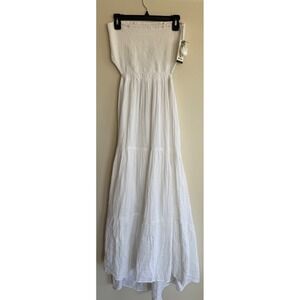 Rip Curl White Strapless Maxi Dress